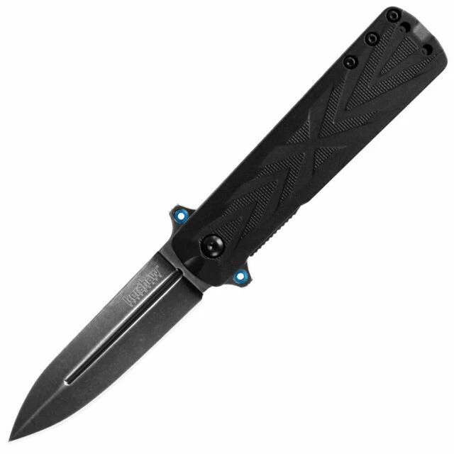 Kershaw 3960 Barstow Straight Assisted Blackwashed Folding Pocket Knife