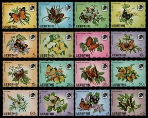 Lesotho 1984 - Mi-Nr. 442-457 ** - MNH - Mariposas / Mariposas - Imagen 1 de 1