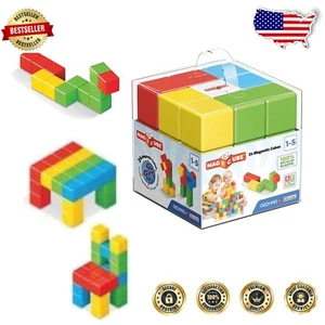 Swiss-Made MagiCube 24-Piece Magnetic Building Set for Imaginative Play - Picture 1 of 10