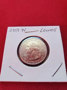 2019 W WEST POINT MINT LOWELL MASSACHUSETTS QUARTER - Foto 1 di 2