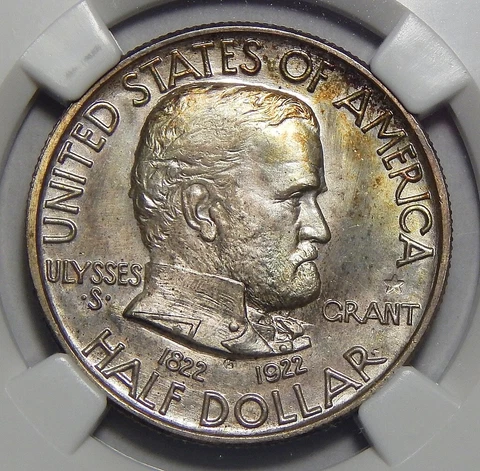 1922 NGC MS67 GRANT/STAR HALF DOLLAR SILVER COMMEMORATIVE Cover