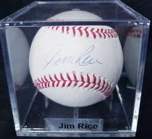 Jim Rice Red Sox HOF signed Rawlings ROMLB baseball Steiner MLB dual cert auto - Picture 1 of 3