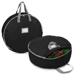 Christmas Wreath Storage Bag 24",2 Pack Artificial Wreath Container,Garland H... - Picture 1 of 5