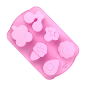 Ice Cream Flower Cherry Sun Raindrop Silicone Mould Chocolate Fondant Jelly - Picture 1 of 2