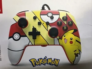 Nintendo Switch PowerA Pokemon Pikachu Pop Art Enhanced Wired Controller New  - Picture 1 of 5