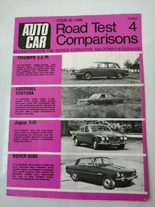 Vintage Auto Car Road Test .Executive Saloons.Rover 3500,Triumph,Vauxhall,Jaguar - Picture 1 of 3
