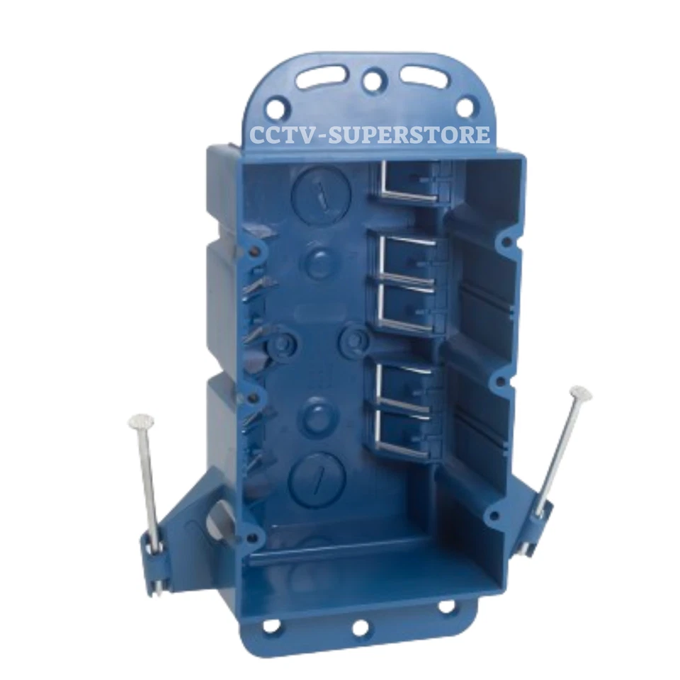 30 Pcs 3-Gang ETL New Work Outlet/Switch Box 44 Cu In Plastic 5-7/8"x3-3/4"x3" - Image 1 of 4