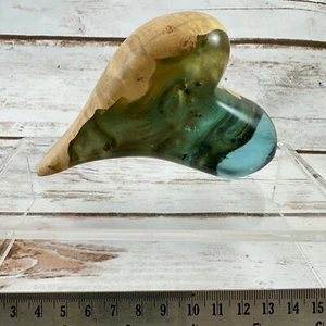 Wood and Resin Heart #1143 - Picture 1 of 5
