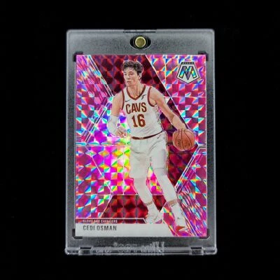 Cedi Osman - 2019-20 NBA Panini Mosaic Pink Mosaic Prizm Holo SP Cleveland #177 - Image 1 of 2