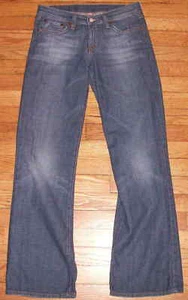 Lucky Brand Jeans Flare Mid-rise Designer Jeans Solid Blue Sz 4 29x31 p2174 - Picture 1 of 7