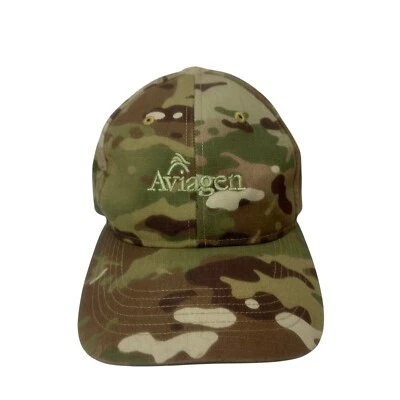 Camo Hat Cap Strapback Adjustable Aviagen Camouflage Embroidered Outdoors - Image 1 of 4