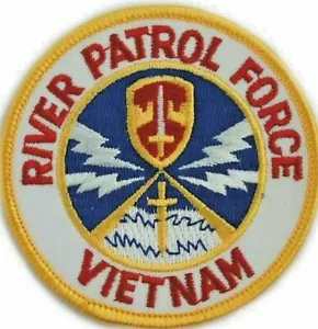 RIVER PATROL FORCE VIETNAM " * TOPPA ROTONDA DA 4 POLLICI. 2 TOPPE - PER ORDINE. - Foto 1 di 2