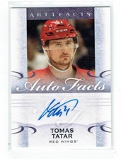 14-15 UD Upper Deck Artifacts Autofacts  Tomas Tatar  Auto