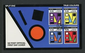 New Zealand 2024 Split Enz True Colors 4v + SS FDC Music Set 2 First Day Covers - Picture 1 of 2