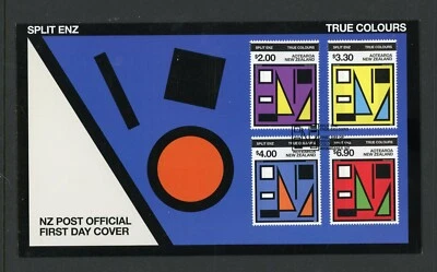 New  Zealand 2024 Split Enz True Colors 4v + SS FDC Music Set 2 First Day Covers - Image 1 of 2
