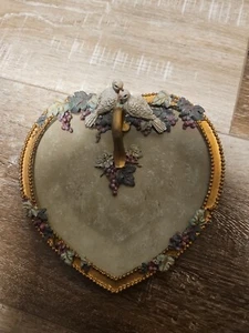 1997 innovations gift giftware collection Forever Yours Dove Jewelry Tray - Picture 1 of 6