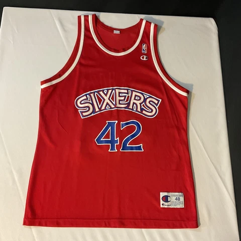 VTG 90s Champion Philadelphia 76ers Jerry Stackhouse NBA Jersey - Size 48 Cover