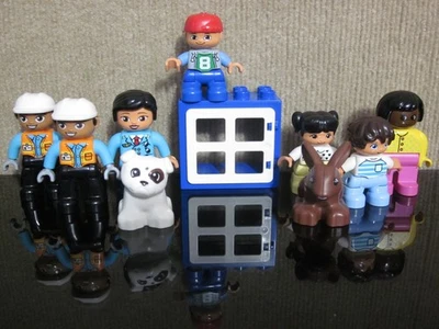 Lego Duplo Figures Animal People Dog Bunny Pilot Worker Girl Boy Mom Teacher - Image 1 of 4