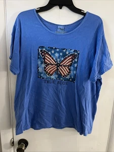 Damen Crazy Shirts Hawaii Größe Large True Blue Vintage - Bild 1 von 5