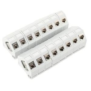 CAT6A Keystone Modul Hutschienenadapter Set 16x passt auf genormte Hutschiene - Bild 1 von 11