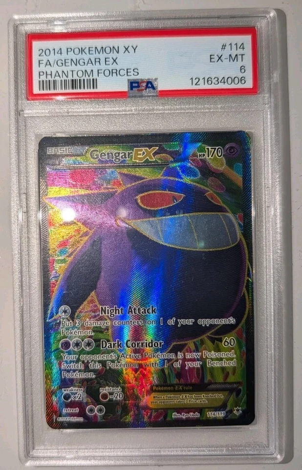 Gengar EX 114/119 XY PSA 6 - Phantom Forces Full Art - Image 1 of 1