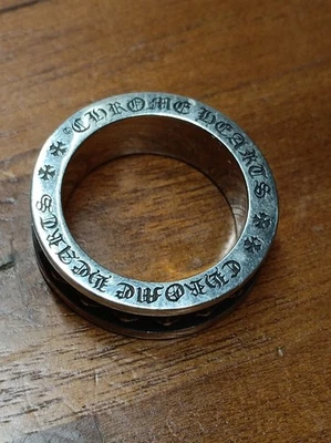 Auténtico Anillo Corazones Cromados - Plata Punk Mini 2006 Versión Fina EE. UU. 8 Foto 1 de 4