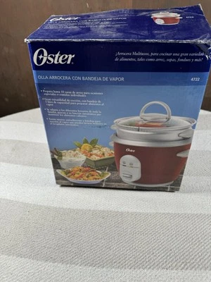 Arrocera y vaporera Oster 4722 6 tazas/roja con caja e inst. Manual. Foto 1 de 3