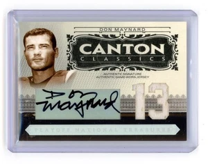 2006 National Treasures Canton Classics Don Maynard Prime GU Jersey Auto 1/13 - Picture 1 of 2