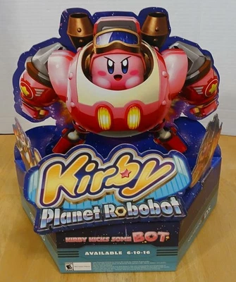 2016 Nintendo Kirby Planet Robobot 3ds Store Counter Display Promo Gamestop - Image 1 of 2