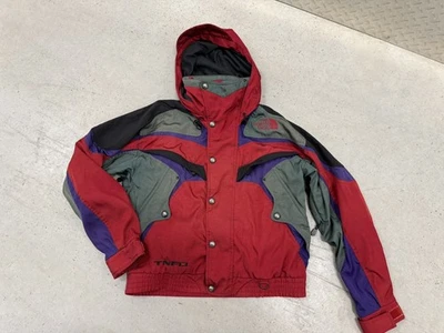 Jaqueta The North Face zíper completo multicolorida TNFX pequena em excelente estado usado anos 90 vintage - Imagem 1 de 4