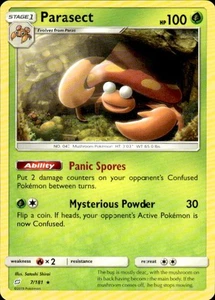 Pokemon Parasect SM - Team Up 7/181 Light Play LP+ or Better - Picture 1 of 2