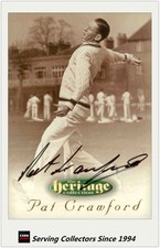 1996 Futera Cricket Heritage Collection Signature Card NO30 Pat Grawford