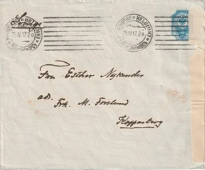 FINALND: Censored postal stationery Helsinki 1917 to Sweden. - Picture 1 of 2