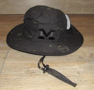 Michigan Wolverines TOW Black Camo Night OPS Bucket Boonie Hat Cap Men's OSFM - Picture 1 of 3