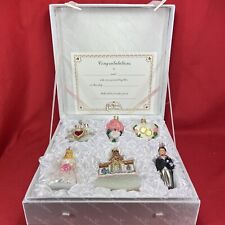 Old World Christmas Bridal Christmas Ornament Set - 6 pc + Box & Certificate