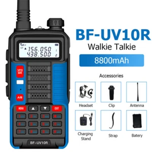 Walkie Talkies Portátil UV-10R Radio de Dos Vías UHF VHF Doble Banda - Imagen 1 de 10