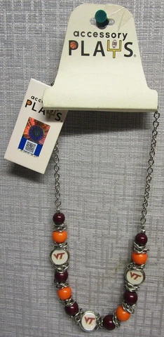 VIRGINIA TECH HOKIES ACCESSORY PLAYS NECKLACE 0317-VTH-RDM Cover