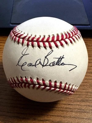 EARL BATTEY 2 SIGNED AUTOGRAPHED OAL BASEBALL!   White Sox, Senators, Twins! - Image 1 of 2