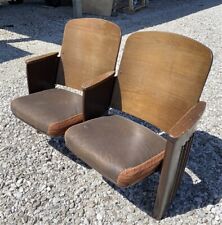 2 Padded Folding Theater Seats, Auditorium Theatre Seat, Entryway Bench B44
