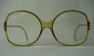 Vintage Frame Germany Panto Damen Brille 1980s bernsteinfarben - Bild 1 von 7