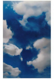 Gerhard RICHTER, Wolken, Postkarte, postcard, carte postale