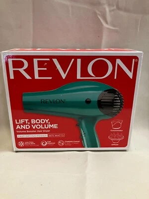 Revlon 1875W Ionic Hair Blow Dryer W/ Diffuser & Concentrator In Green  - Image 1 of 2
