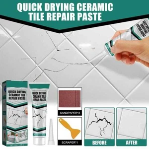 Badewanne Marmor Keramik kleber Klebe risse Mit Schaber Fliesen-Reparatur paste - Bild 1 von 10