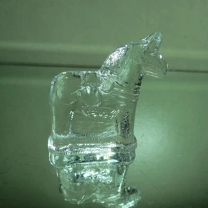 Swedish Lindshammer Dalecarlia Crystal Horse Figurine - Picture 1 of 15