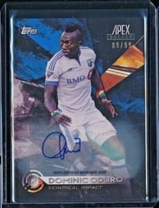 2016 Topps Apex Blue Autograph #4 Dominic Oduro /99 CF Montreal Impact AUTO 🇨🇦