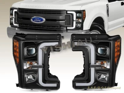 FAROS PROYECTORES LED SUPERDUTY FORD F250/F350/450 2017-2019 NEGROS Foto 1 de 4