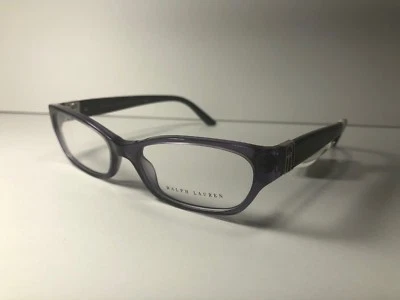 Nova armação de óculos Ralph Lauren RL 6081 5242 US$ 219 óculos femininos preto roxo Rx - Imagem 1 de 4