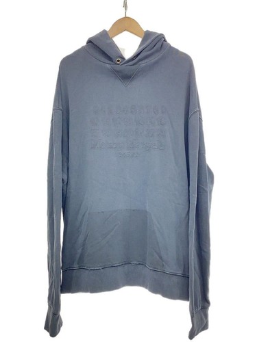 Felpa con cappuccio Maison Margiela 24ss grigia retro M cotone nero tinta unita usata
