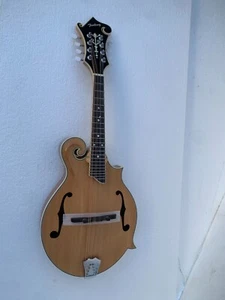Hand Carved F Style Mandolin, Solid Spruce Top, Solid Zebrawood Body & Back - Picture 1 of 24
