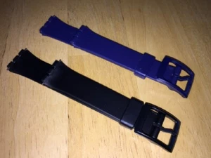 Watchband for Swatch Gent, blue or black - Bild 1 von 9